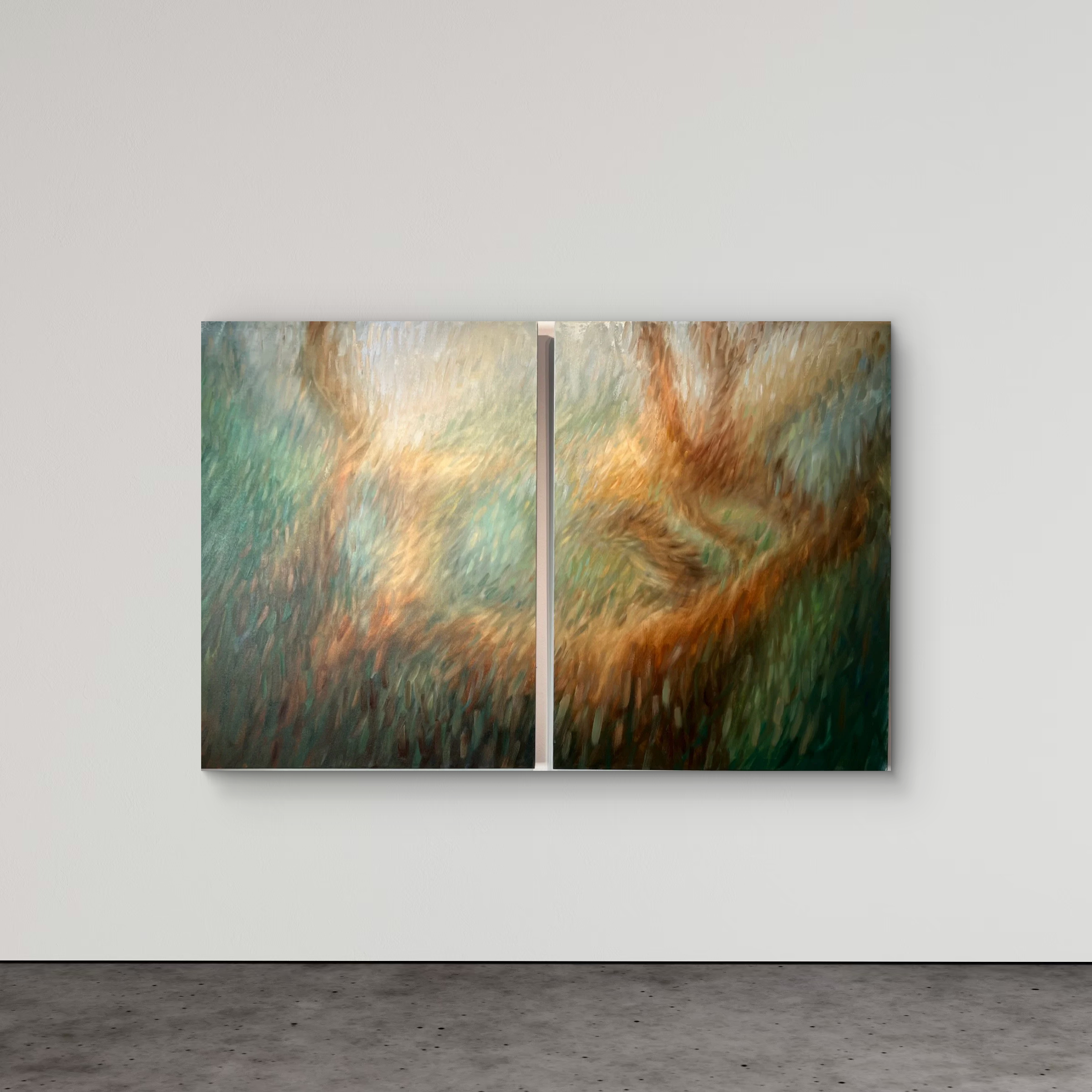 At Peace in Nature's Hands (Diptych)